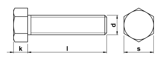 technical drawing of UNC Hex Head Setscrews ASME B18.2.1