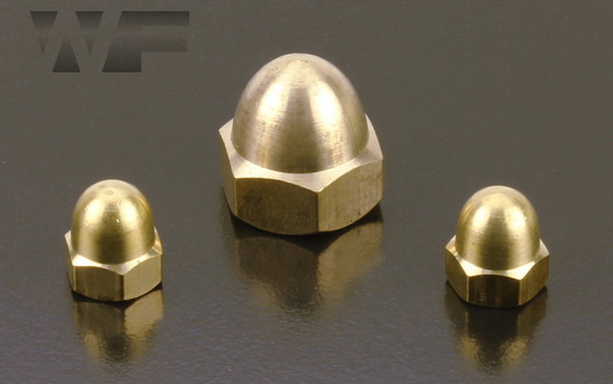 Dome Nuts DIN 1587 in BRASS image