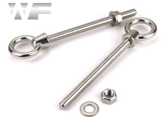 Eye Bolts with Metric Thread, Nut & Washer in A4 image