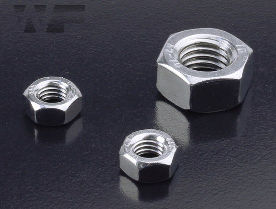 Full Hex Nuts Standard Pitch - DIN 934 (ISO 4032) in A2 image