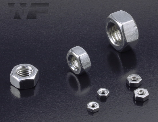 Full Hex Nuts Standard Pitch - DIN 934 (ISO 4032) in A4 image