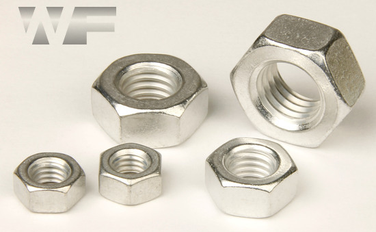 Full Hex Nuts Standard Pitch - DIN 934 (ISO 4032) in Alum image