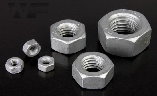 Full Hex Nuts Standard Pitch - DIN 934 (ISO 4032) in ZnFlk-8 image