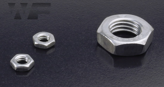 Half Nuts (Lock Nut) Coarse Pitch DIN 439 (ISO 4035) in A4 image