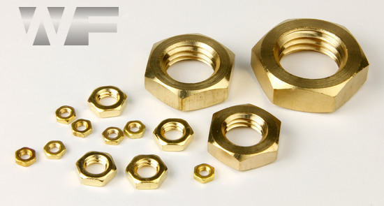 Half Nuts (Lock Nut) Coarse Pitch DIN 439 (ISO 4035) in BRASS image
