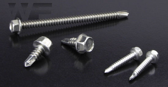 Hex Head Self Drilling Screws With Flange in A2 image