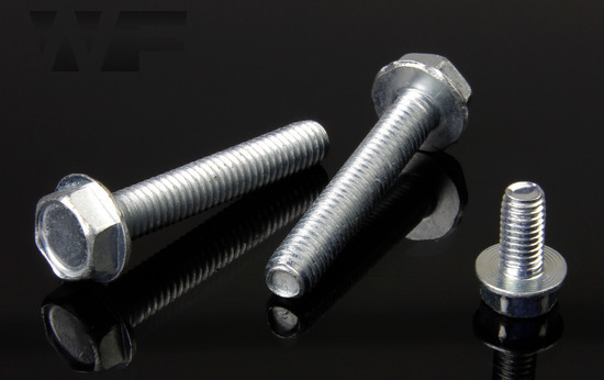 Hex Head Thread Rolling Screws, Similar to DIN 7500 in BZP image