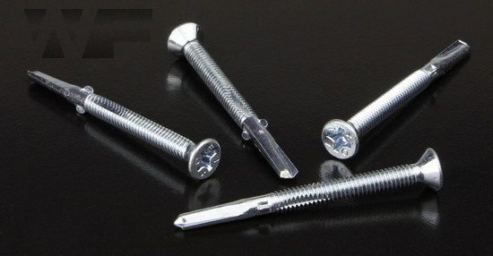 Phillips Countersunk Timber Tek Screws for Heavy Steel Section 4.0mm to 12.5mm in Bright Zinc Plated (BZP) Steel image
