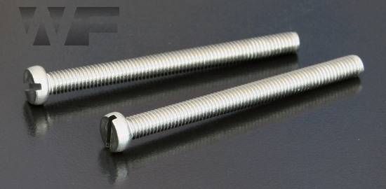 Slotted Cheese Head Machine Screws ISO 1207 (DIN 84) in A2 image