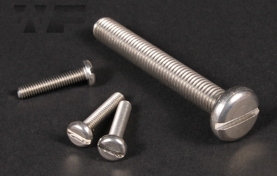 Slotted Pan Machine Screws ISO 1580 (DIN 85) in A2 image