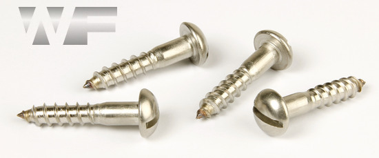 Slotted Round Head Wood Screws DIN 96 in A2 image
