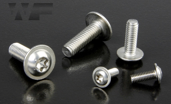 Torx Button Head Screws With Flange in A2 image