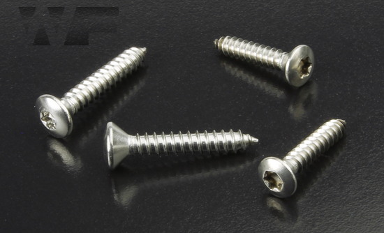 Torx Raised Countersunk Self Tapping Screws DIN 7983TX in A2 image