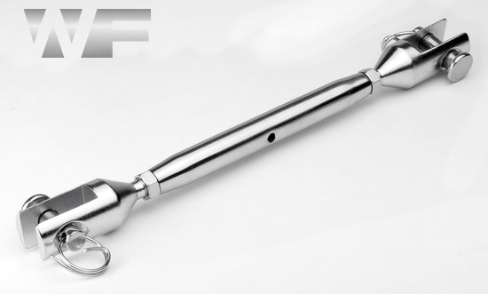 Turnbuckle with Closed Body and Milled Forks in A4 image