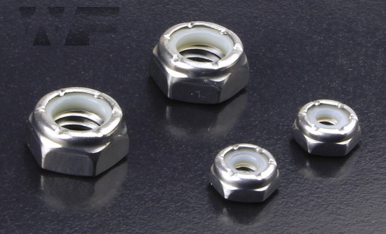 UNC Nylon Insert Hex Nuts Thin Type in A4 image