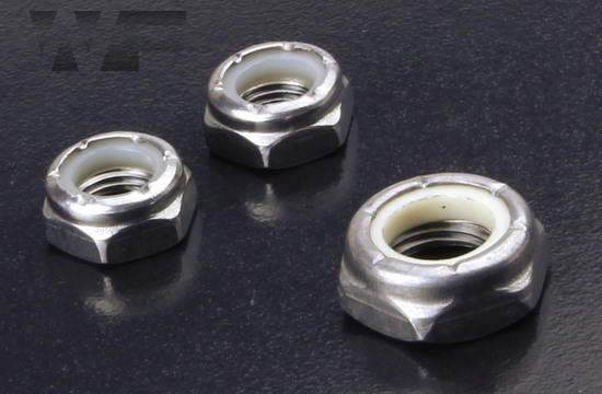 UNF Nylon Insert Hex Nuts Thin Type in A4 image