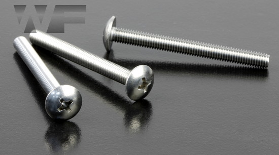 Image of UNF Phillips Truss Head Machine Screws ASME B18.6.3 in A2 image