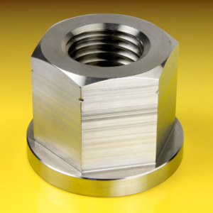 image of Hexagon Nut with Collar and height 1.5 x thread diameter