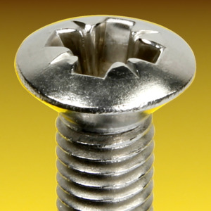 image of Pozi Raised Csk Machine Screws DIN 966 Z