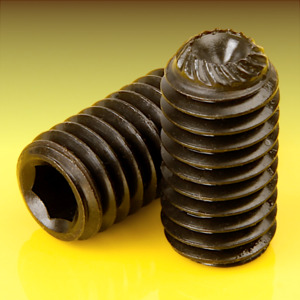 image of Unbrako Knurled Cup Point Grub Screws