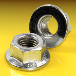 image of Hex Flange Nut Unserrated Metric Fine Pitch Thread DIN 6923