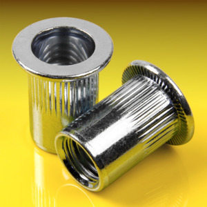 image of Rivet Nut Knurled with Flat Head, Open Type