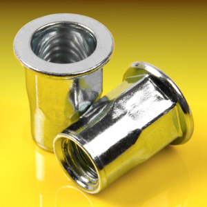 image of Rivet Nut Hex with Flat Head, Open Type