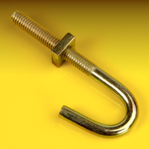 image of Hook Bolt or J Bolt with Square Nut