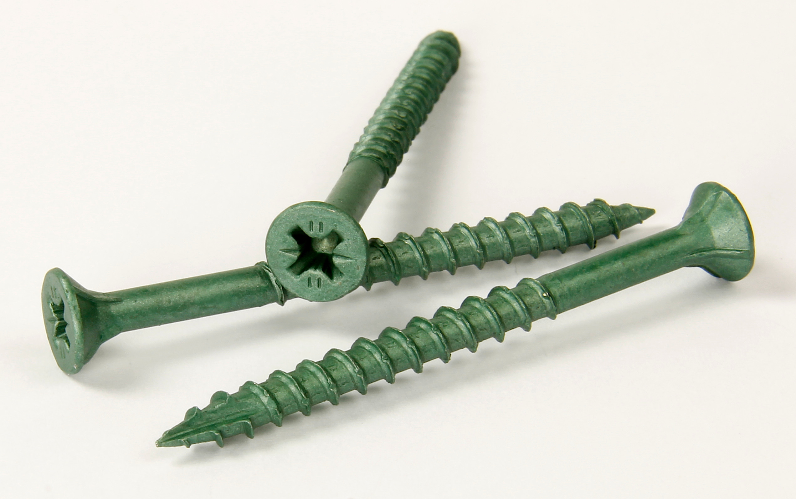 Ulti-Mate Deck Screws, with specially formulated weather resistant organic coating