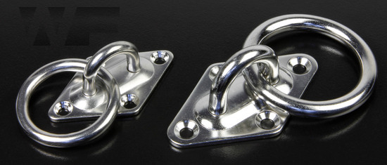 Diamond Pad Eye Plate with Ring in A2 image