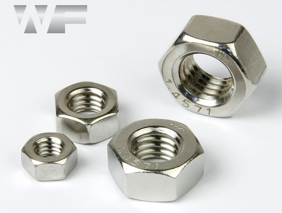 Full Hex Nuts Standard Pitch - DIN 934 (ISO 4032) in A5 image
