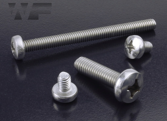 Phillips Pan Head Machine Screws DIN 7985 H in A4 image