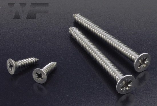 Pozi Csk Self Tapping Screws Type C (AB) DIN 7982 / ISO 7050 in A4 image