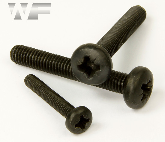 Pozi Pan Head Machine Screws DIN 7985 Z in BlackZP image