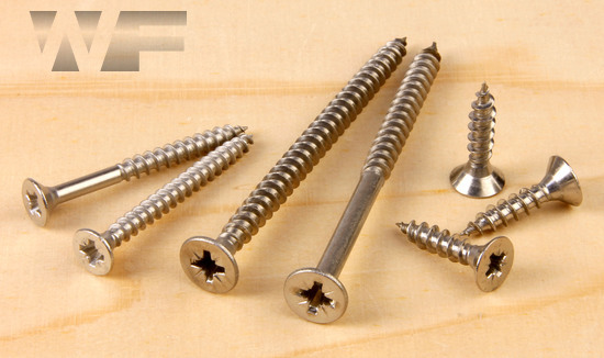 Pozidrive Countersunk Chipboard Screws in A2 image