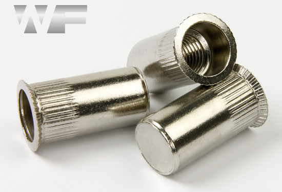 Rivet Nut Knurled with Full Countersunk Head, Closed Type in A2 image