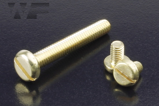 Slotted Pan Head Machine Screws DIN 85 in BRASS image