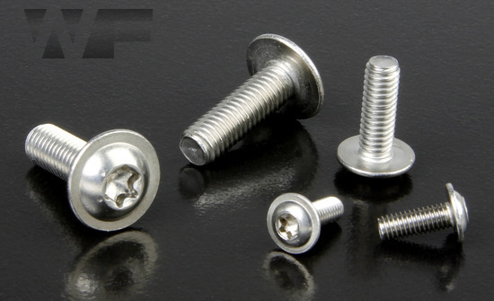 Torx Button Head Screws With Flange ISO 7380 in A2 image