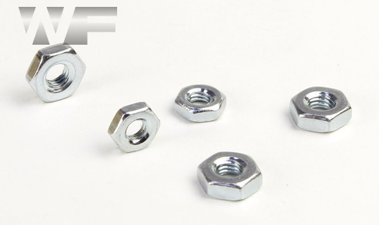 UNF Hex Machine Screw Nuts ASME B18.2.2 in BZP image