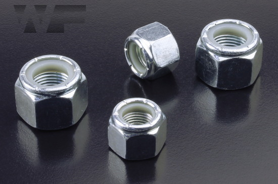 UNF Nylon Insert Hex Nuts IFI-100/107 in BZP image