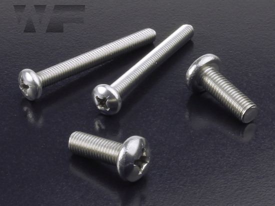 Image of UNF Phillips Pan Head Machine Screws ASME B18.6.3 in A2 image